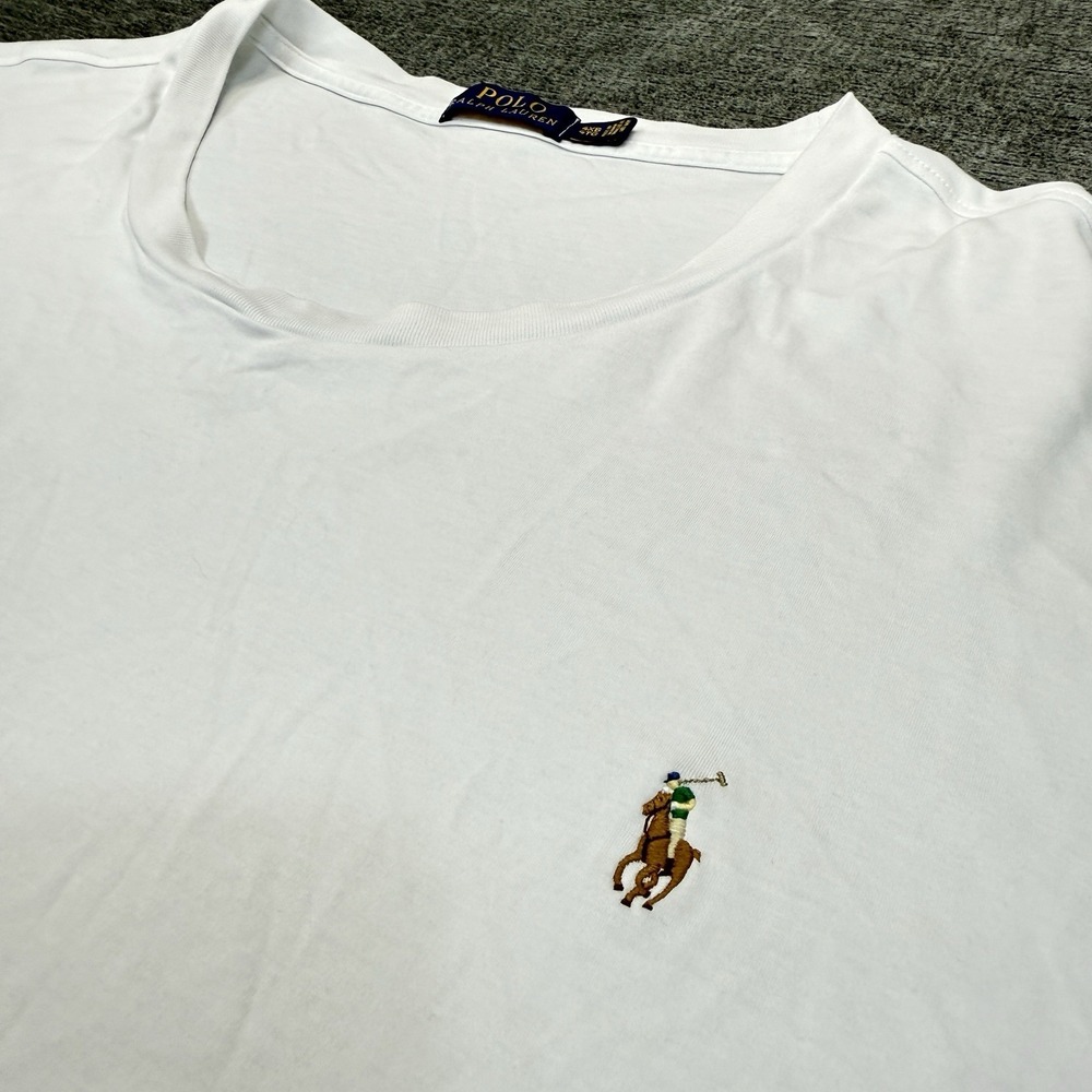Polo Ralph Lauren T-Shirt Men's 4XB White Pony Logo Short Sleeve Flesh Pony